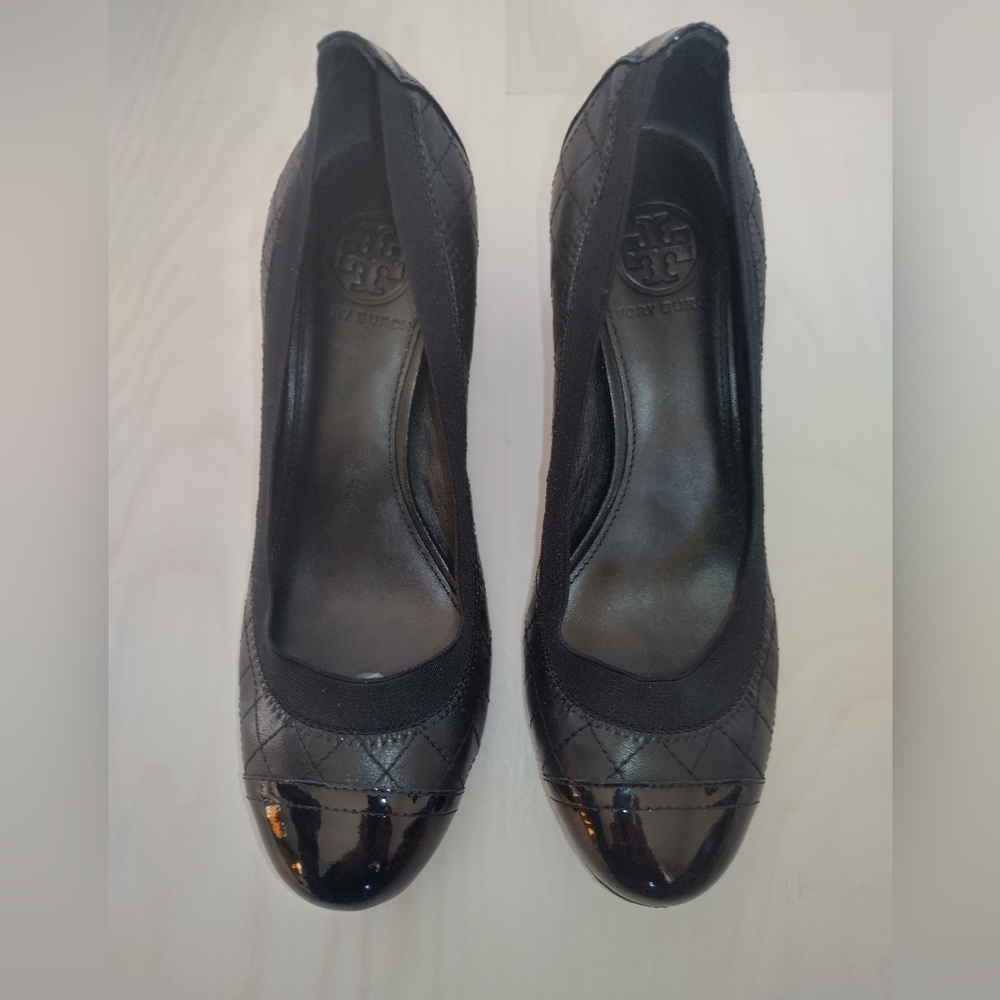 Tory Burch Carrie Black Quilted Shoes